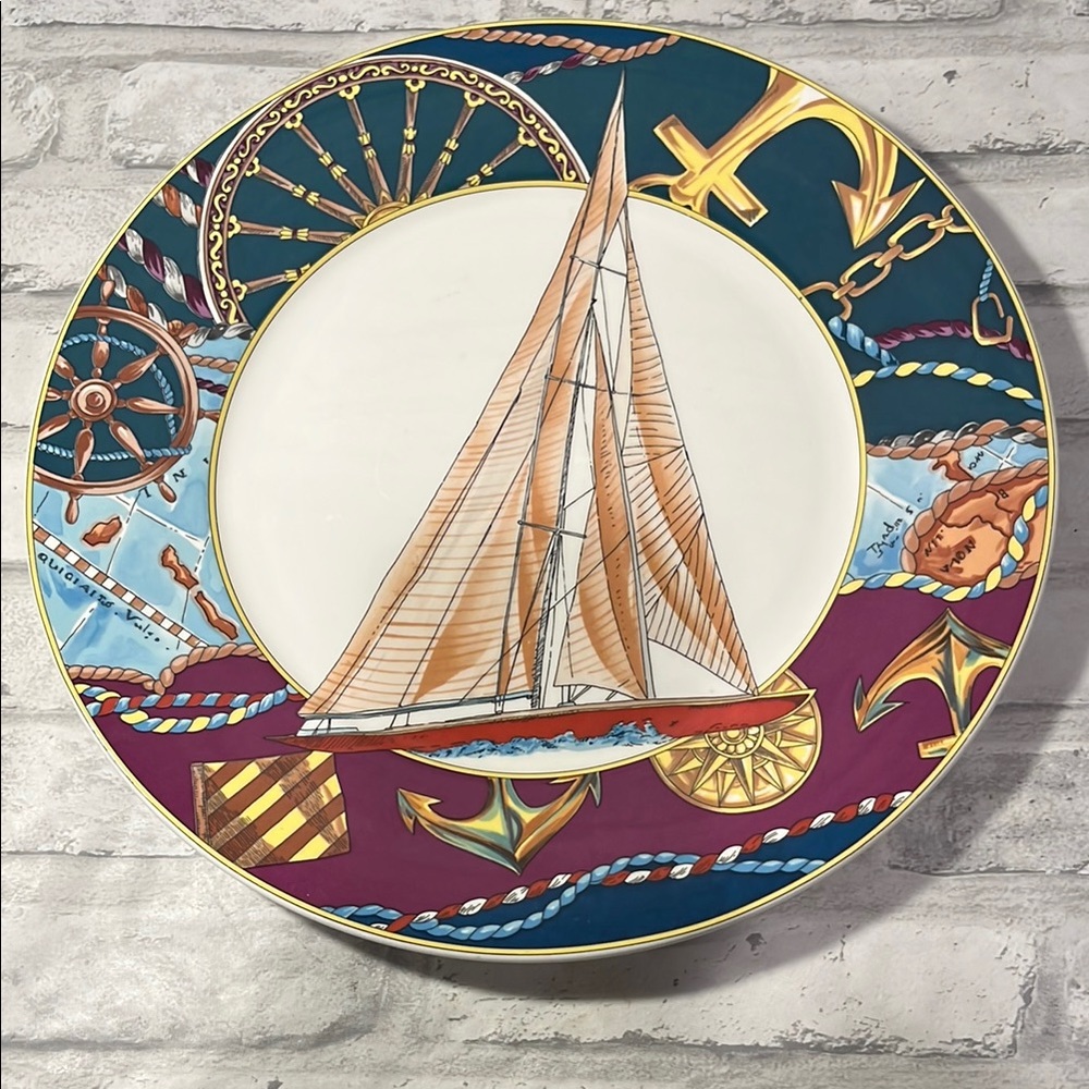 Mikasa Captains Table Nautical Themed Decorative Plate show plate captain